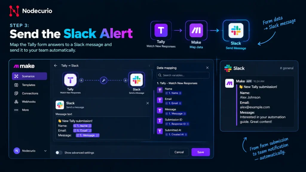 Make mapping Tally form responses into a Slack message