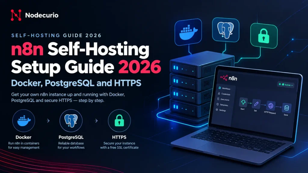 n8n self-hosting setup guide 2026 - Docker, PostgreSQL and HTTPS